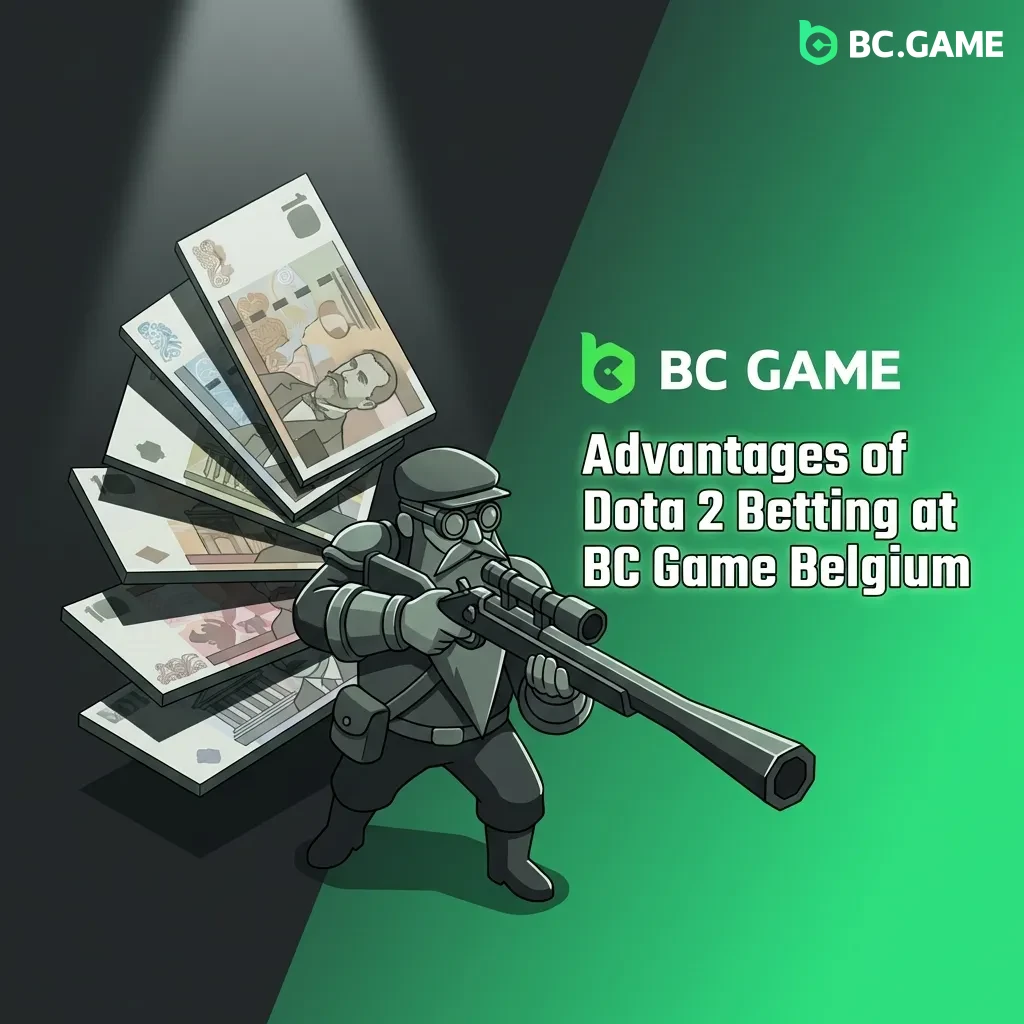 BC Game Belgium Dota 2 betting platform showing bonuses, payment options, live betting features, and match statistics