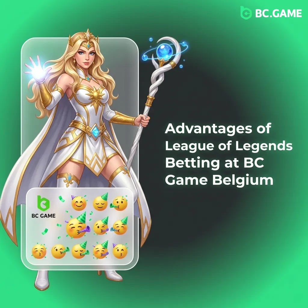 League of Legends betting advantages at BC Game Belgium including bonuses, payment options, and competitive odds