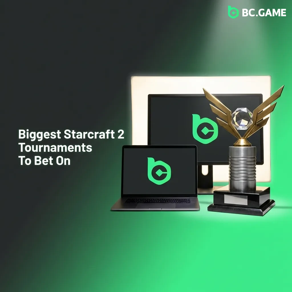 Professional StarCraft 2 esports tournament with players competing at a major championship event with large prize pools