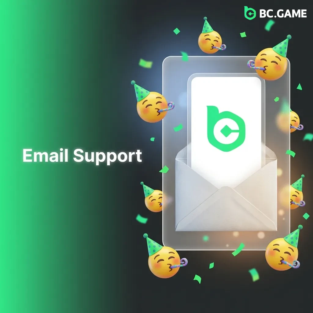 Person typing email on laptop for customer support with envelope icon overlay