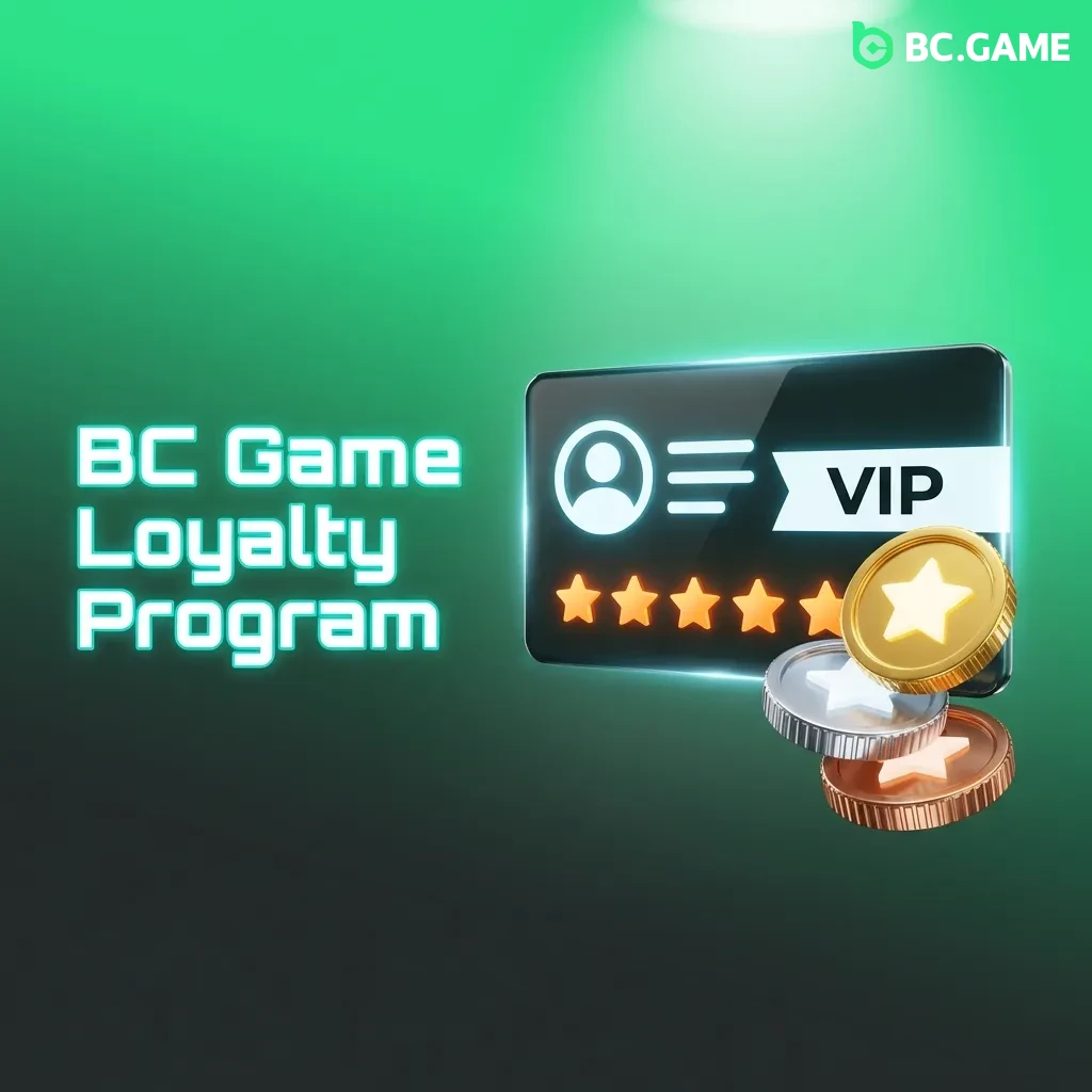 BC Game loyalty program VIP tiers with points earning through casino games and sports betting for rewards and benefits