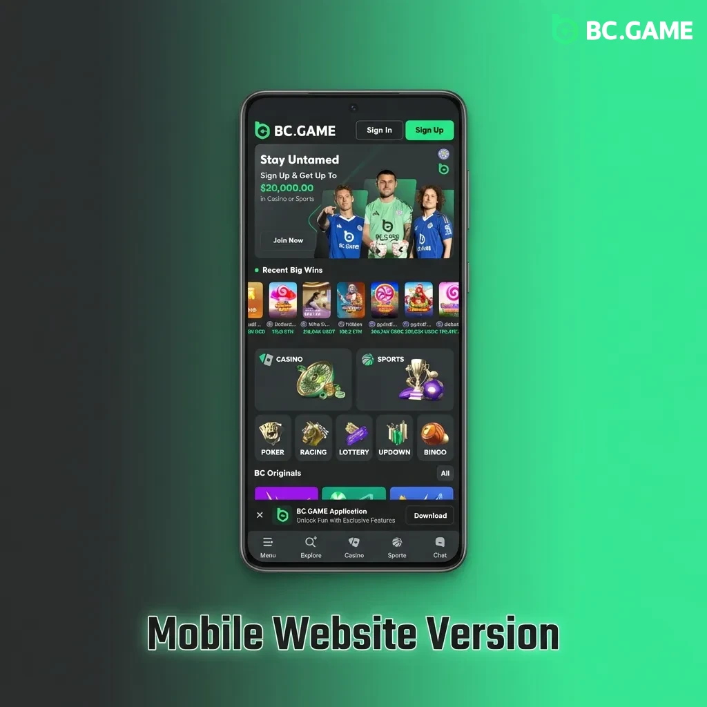 Mobile website interface showing responsive design across different screen sizes with browser compatibility