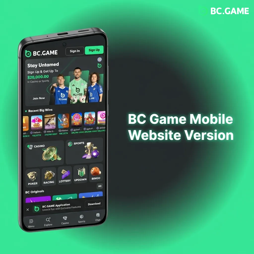 BC Game mobile site offers full casino games, betting, and payments without downloads - optimized for smartphones and tablets.