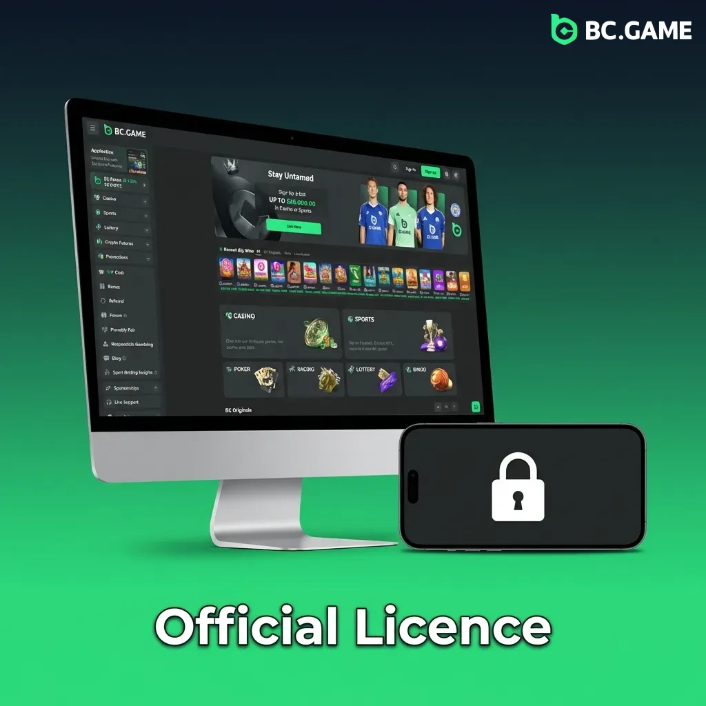 BC Game's Curaçao eGaming Licence certificate displaying licence number 1668/JAZ issued March 17, 2017