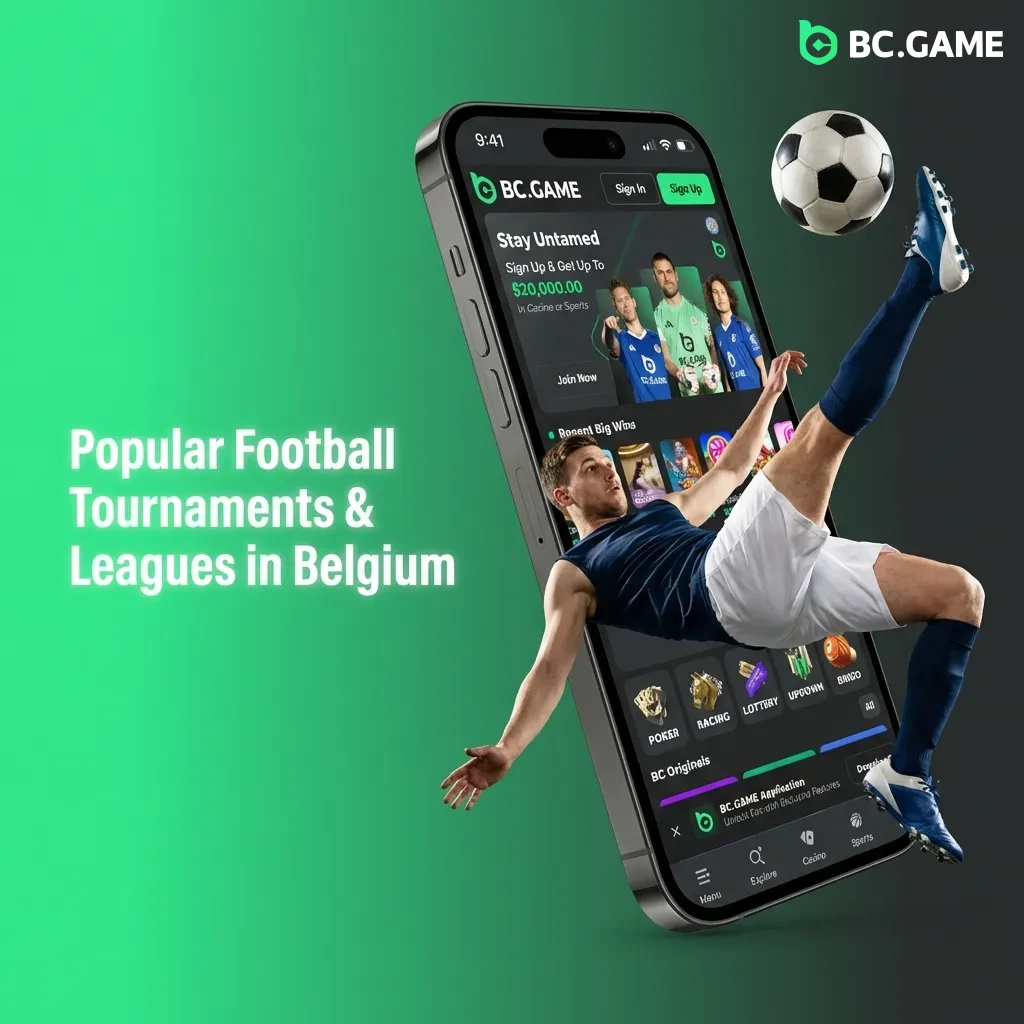 Belgian football fans betting on international tournaments, domestic Pro League, and European club competitions