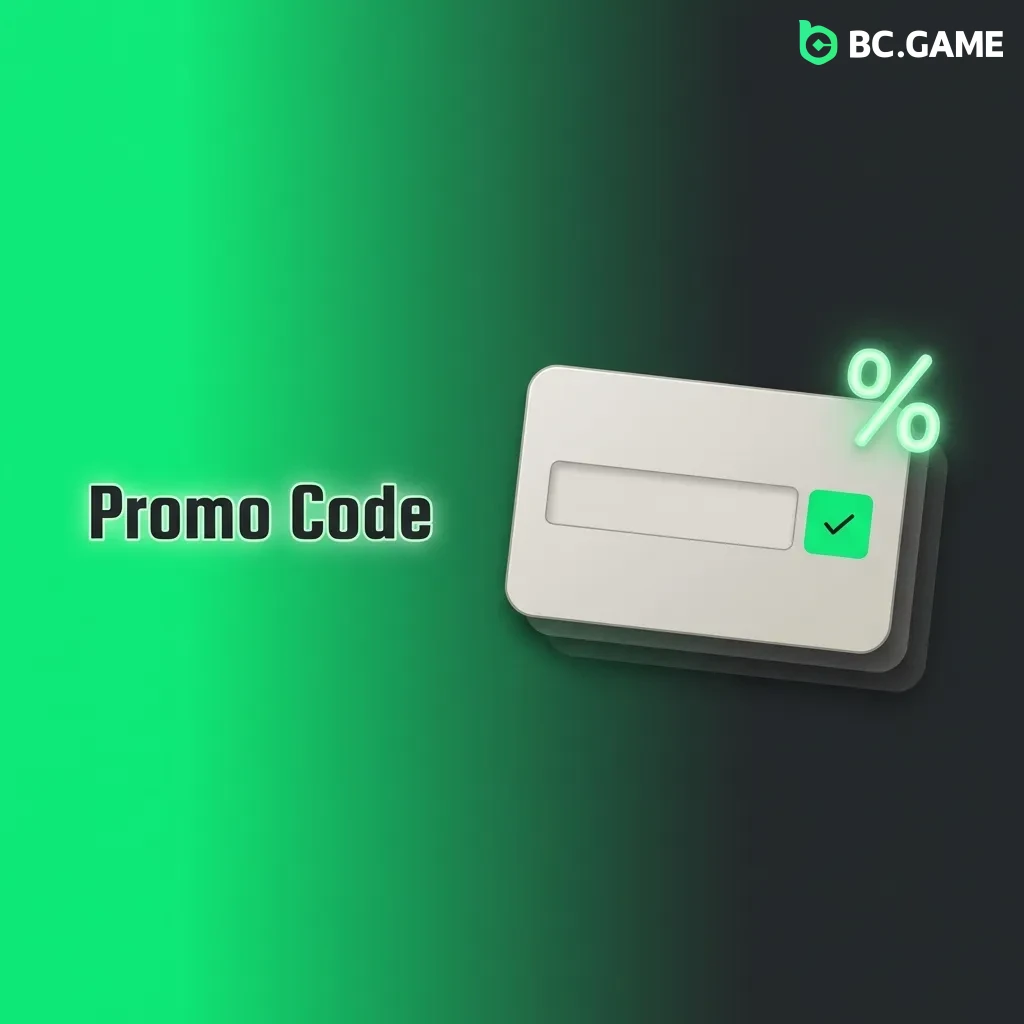 Promo code entry interface showing casino and sports betting bonus offers with redemption instructions
