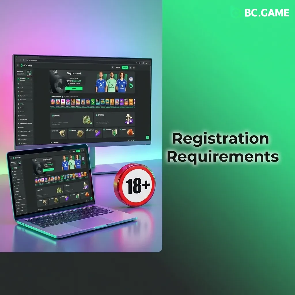 Registration rules for BC Game Belgium: age, identity verification, and account requirements explained.