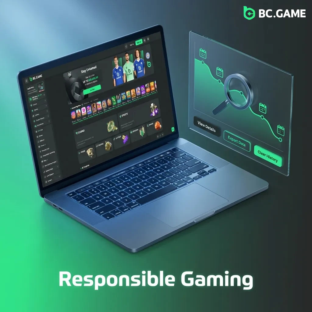 BC Game responsible gaming tools including deposit limits, self-exclusion options, and support resources for Belgian players