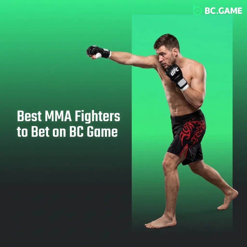 Top MMA fighters including Jon Jones, Islam Makhachev, and Conor McGregor available for betting on BC Game platform