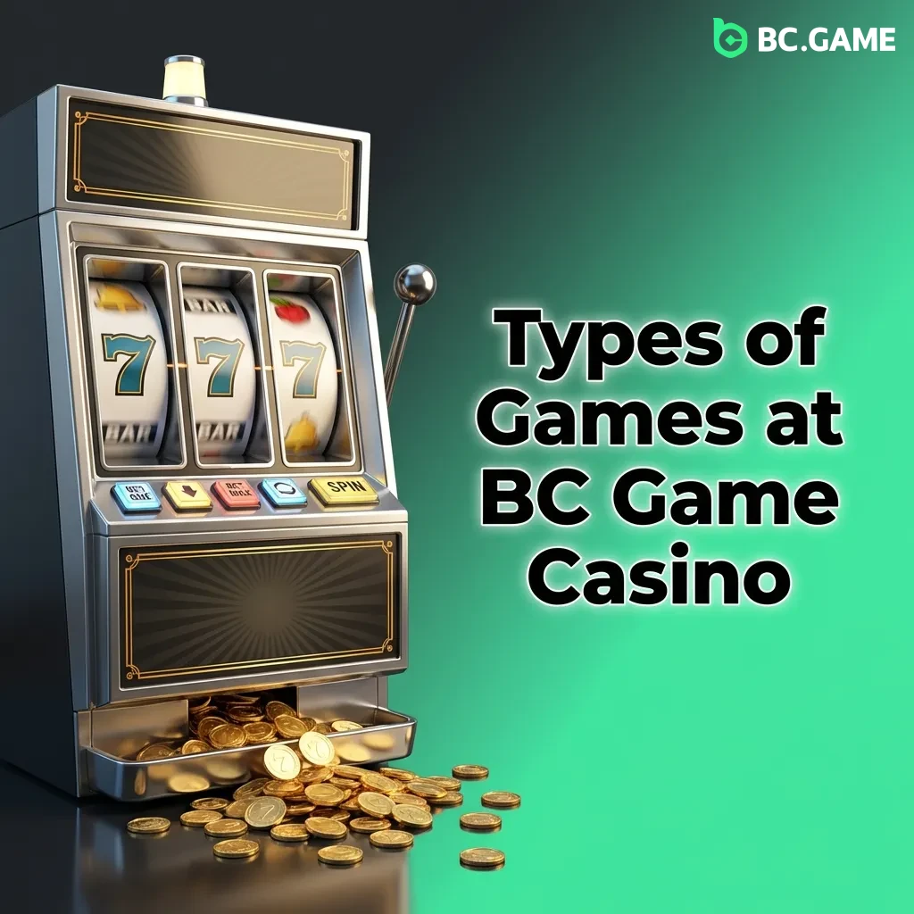BC Game Casino offers 8,500+ games including slots, crash games, table games, video poker, instant wins, and specialty titles.