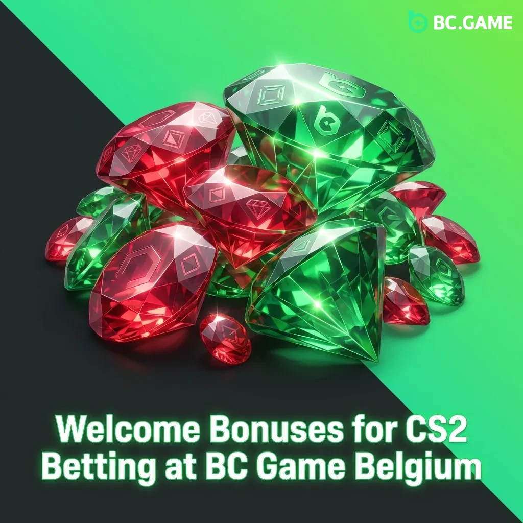 BC Game Belgium welcome bonus page showing €16,900 reward for new CS2 betting players with registration steps