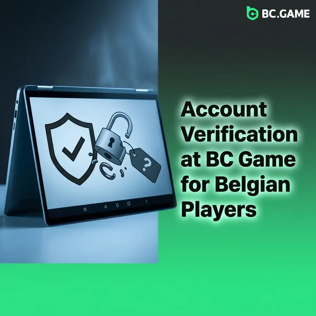 BC Game account verification process for Belgian players showing ID and proof of address submission steps