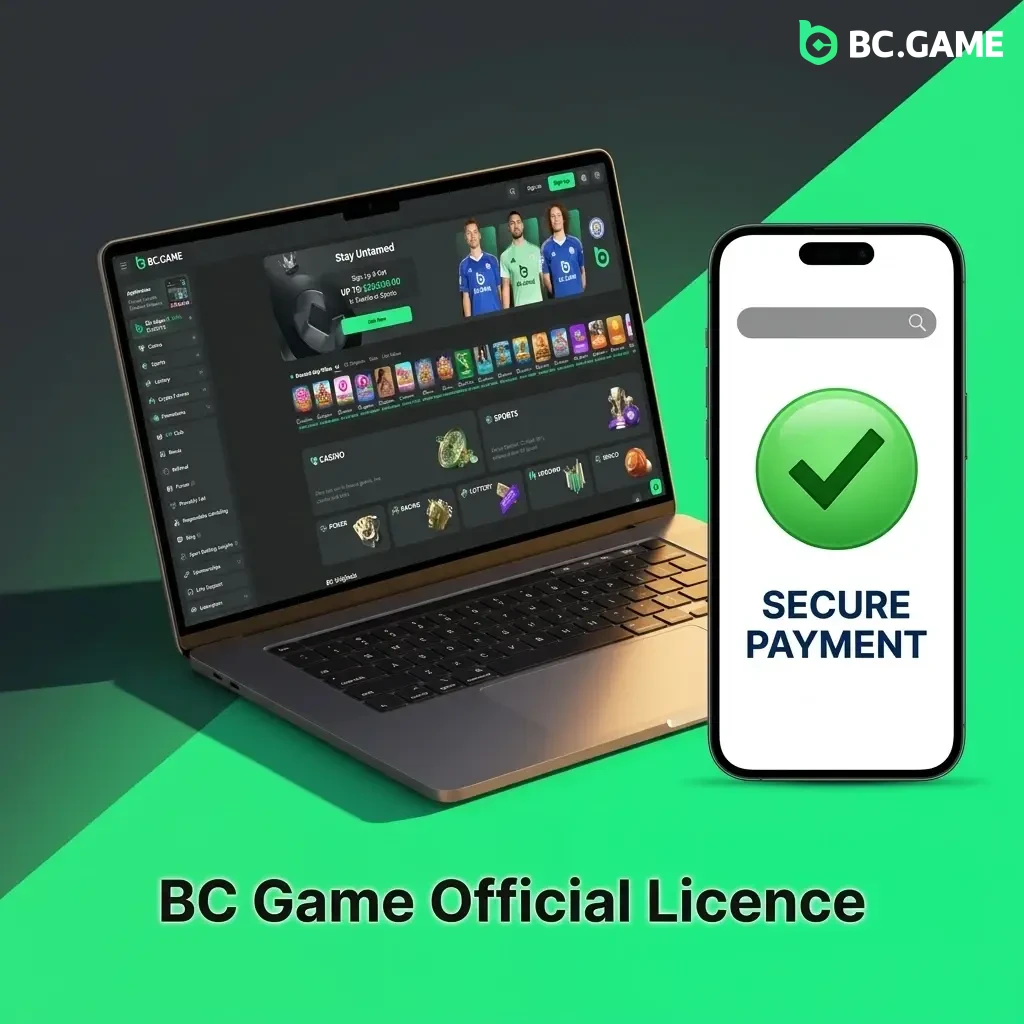 BC Game official gaming licence issued by Curaçao eGaming Authority, confirming regulated and fair play operations for players.