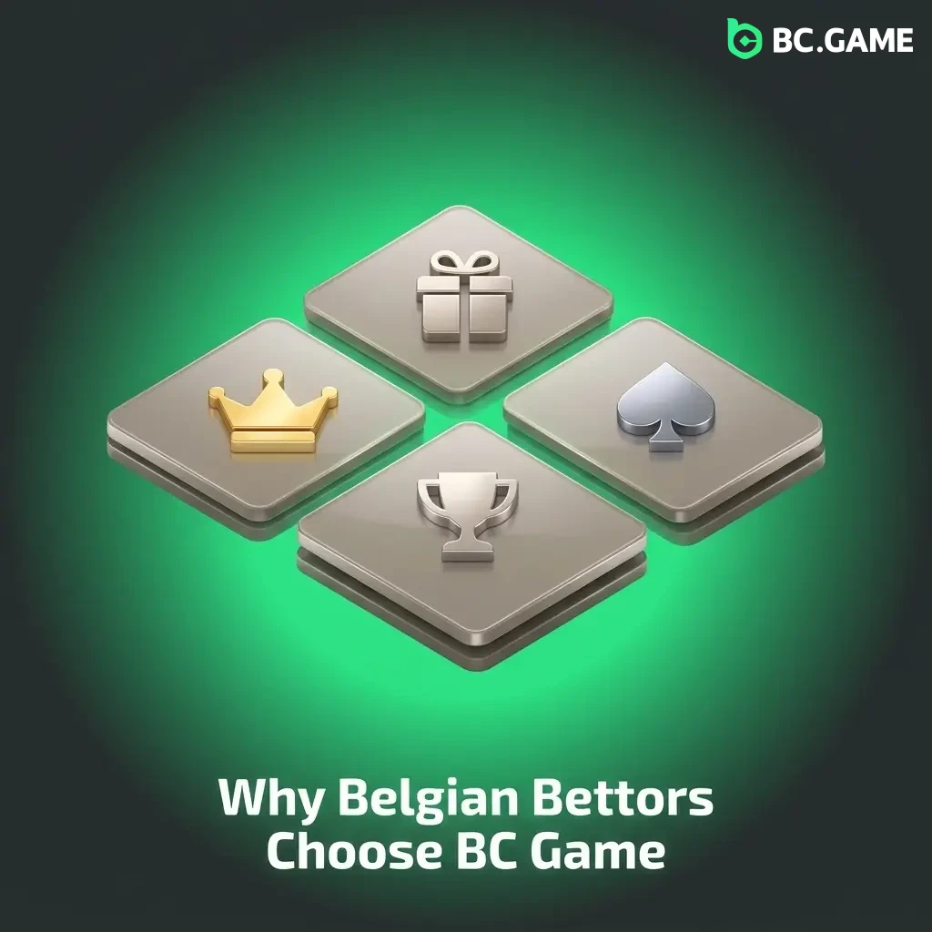BC Game betting platform features for Belgian bettors including crypto payments, competitive odds, and 24/7 live support